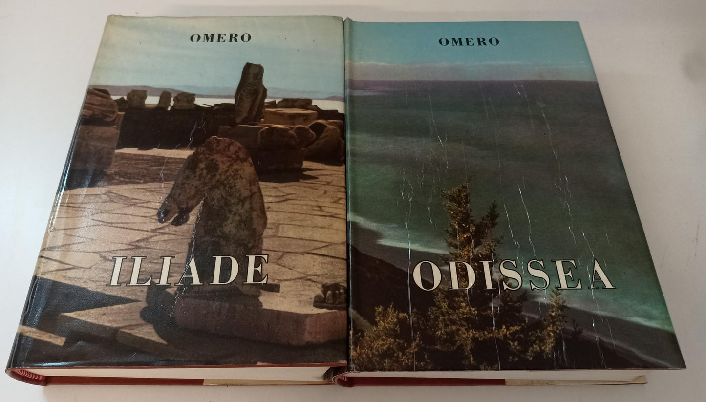 LN-- COFANETTO 2 VOLUMI ILIADE ODISSEA- OMERO MONTI PINDEMONTE- 1964- CS- YFS860