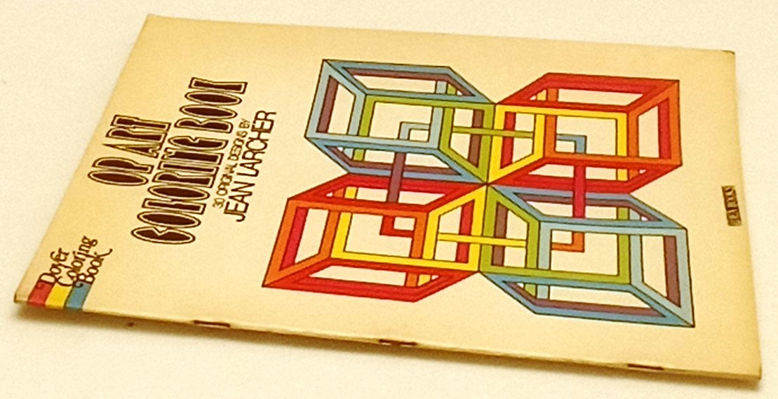 LT- OP ART COLORING BOOK 30 ORIGINAL DESIGNS - JEAN LARCHER - DOVER - S - YFS896