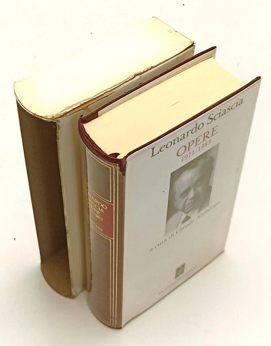 LN- OPERE 1971/1983 - LEONARDO SCIASCIA - BOMPIANI - CLASSICI- 1a- 1989- CS- XFS