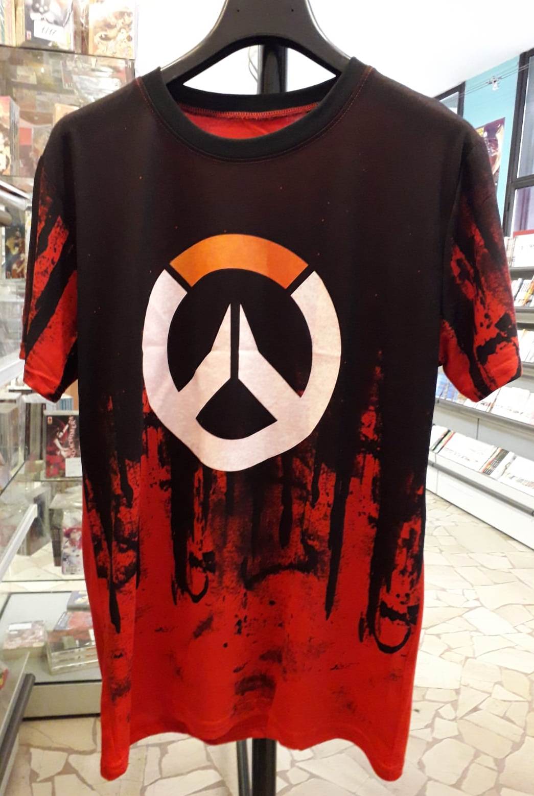 GF- MAGLIETTA T-SHIRT ROSSA RED OVERWATCH