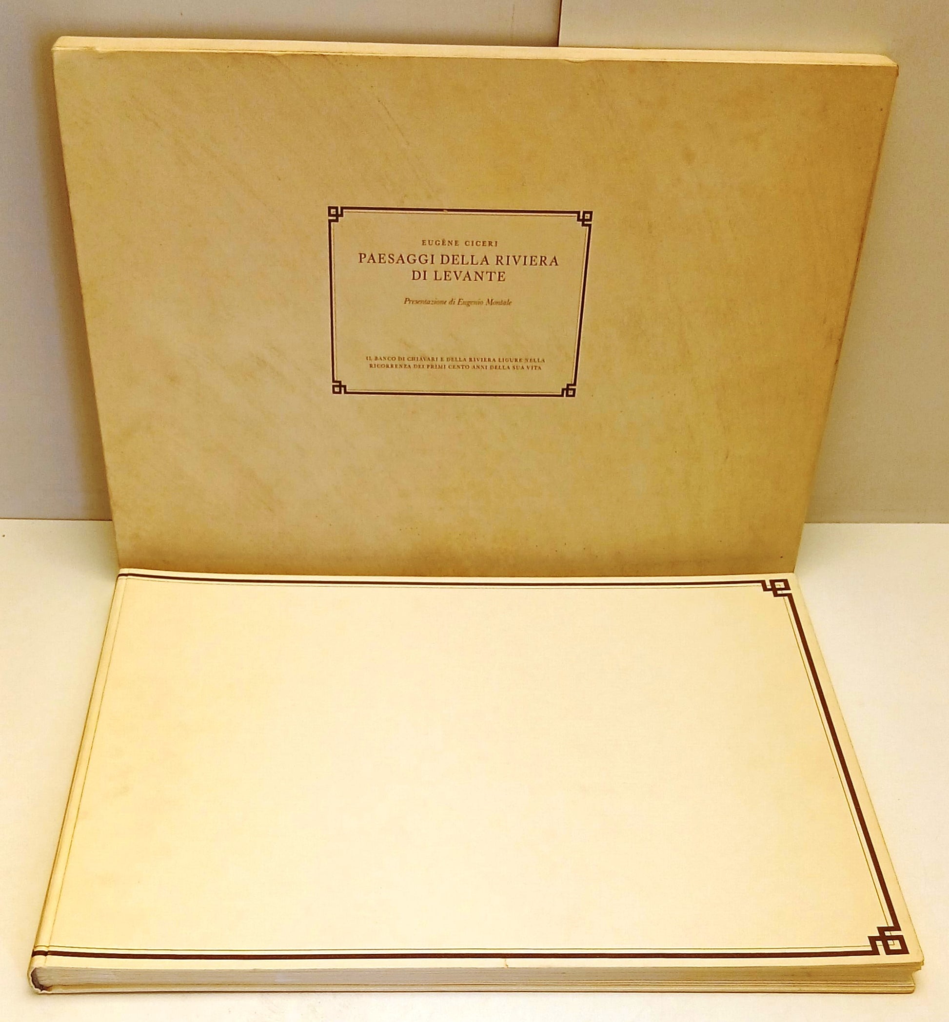 LT- PAESAGGI DELLA RIVIERA DI LEVANTE- EUGENE CICERI- BANCO CHIAVARI- 1970-C-ZFS
