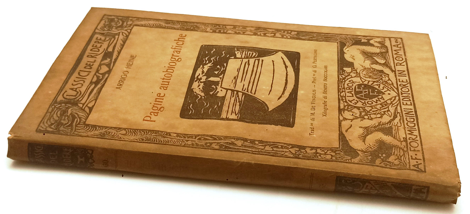 PAGINE AUTOBIOGRAFICHE - ARRIGO HEINE - FORMIGGINI- RIDERE-- 1926- B- YFS375