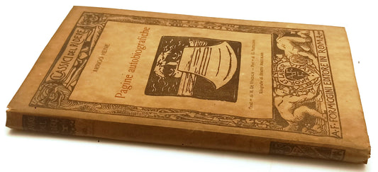 PAGINE AUTOBIOGRAFICHE - ARRIGO HEINE - FORMIGGINI- RIDERE-- 1926- B- YFS375