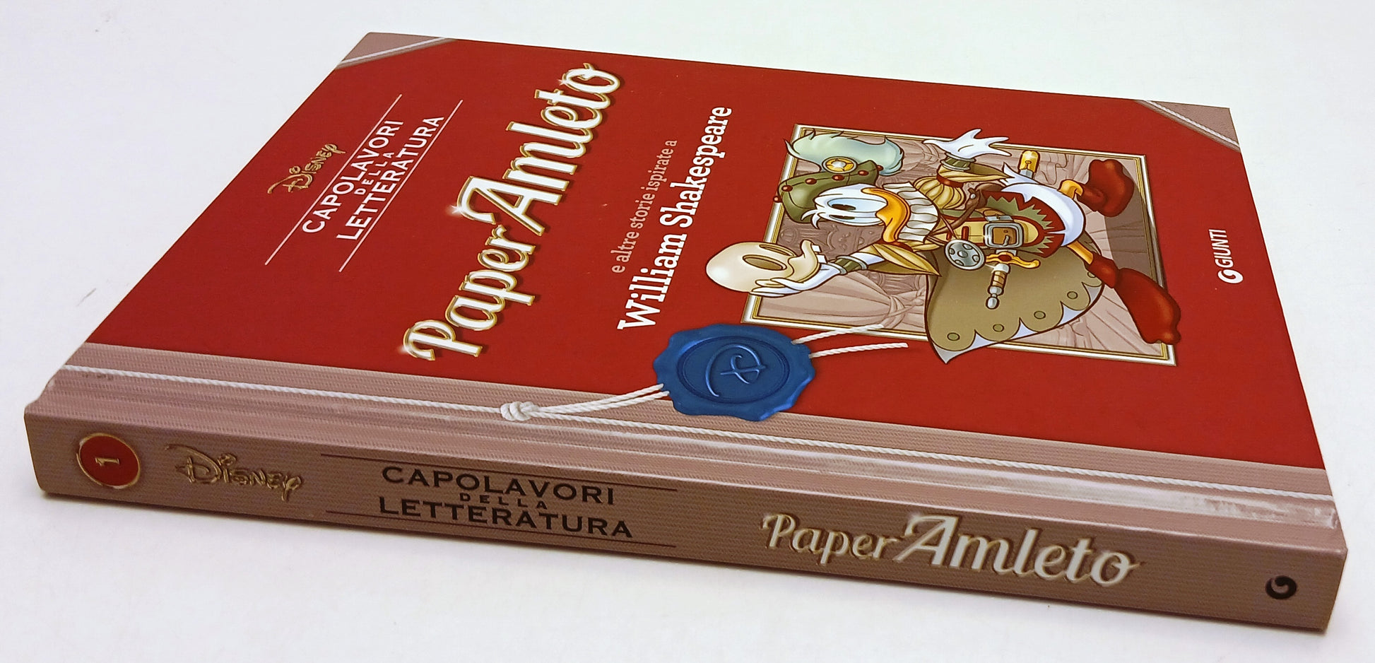 FD- CAPOLAVORI DELLA LETTERATURA 1 PAPERAMLETO -- GIUNTI DISNEY - 2016 - C - Z25