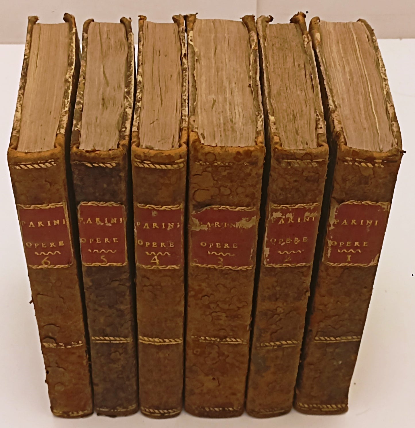 LH- OPERE 6 VOLUMI - GIUSEPPE PARINI Francesco Reina - 1081 - 1804 - C - XFS33