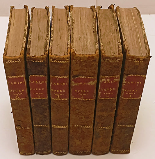 LH- OPERE 6 VOLUMI - GIUSEPPE PARINI Francesco Reina - 1081 - 1804 - C - XFS33