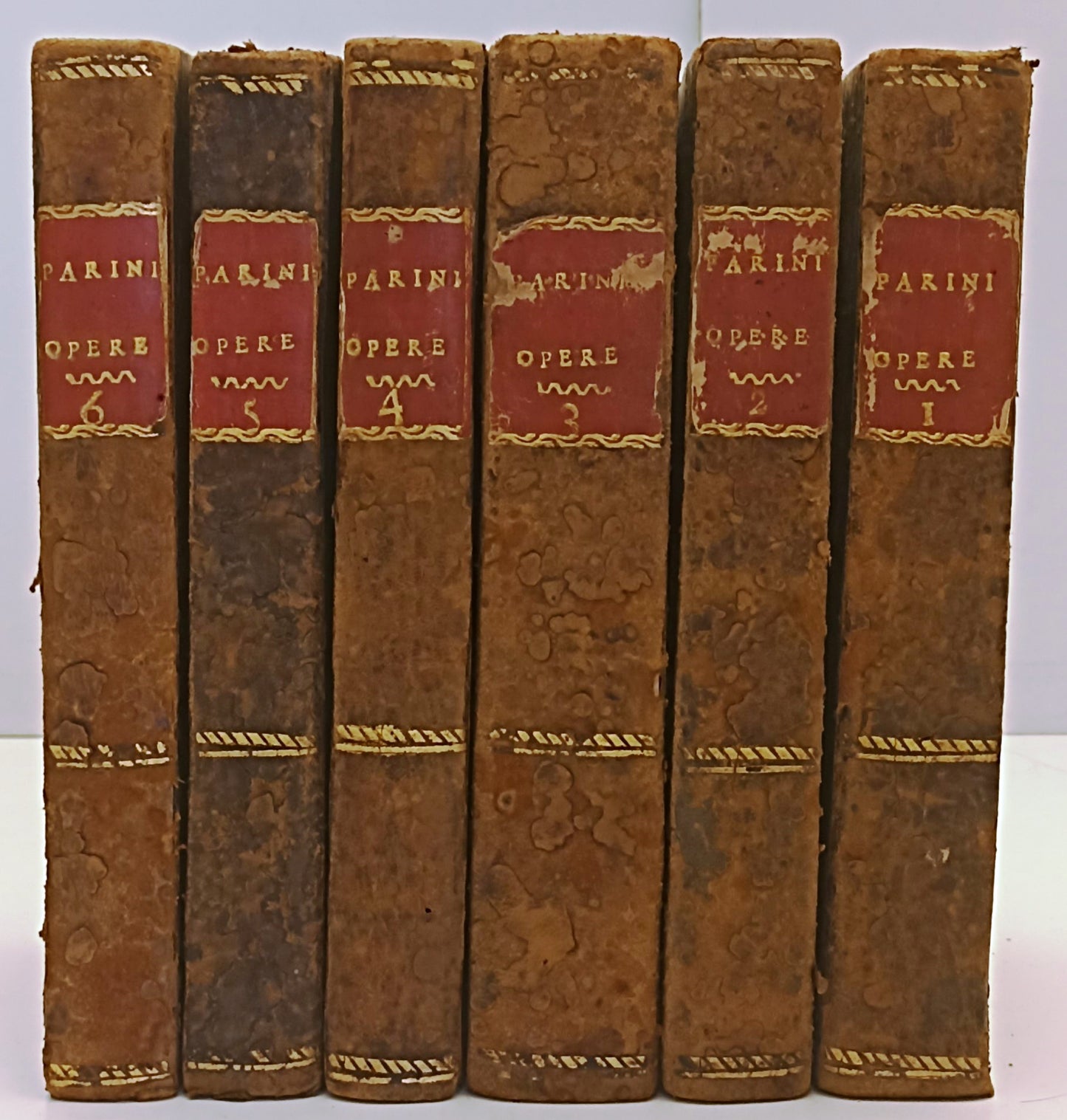 LH- OPERE 6 VOLUMI - GIUSEPPE PARINI Francesco Reina - 1081 - 1804 - C - XFS33
