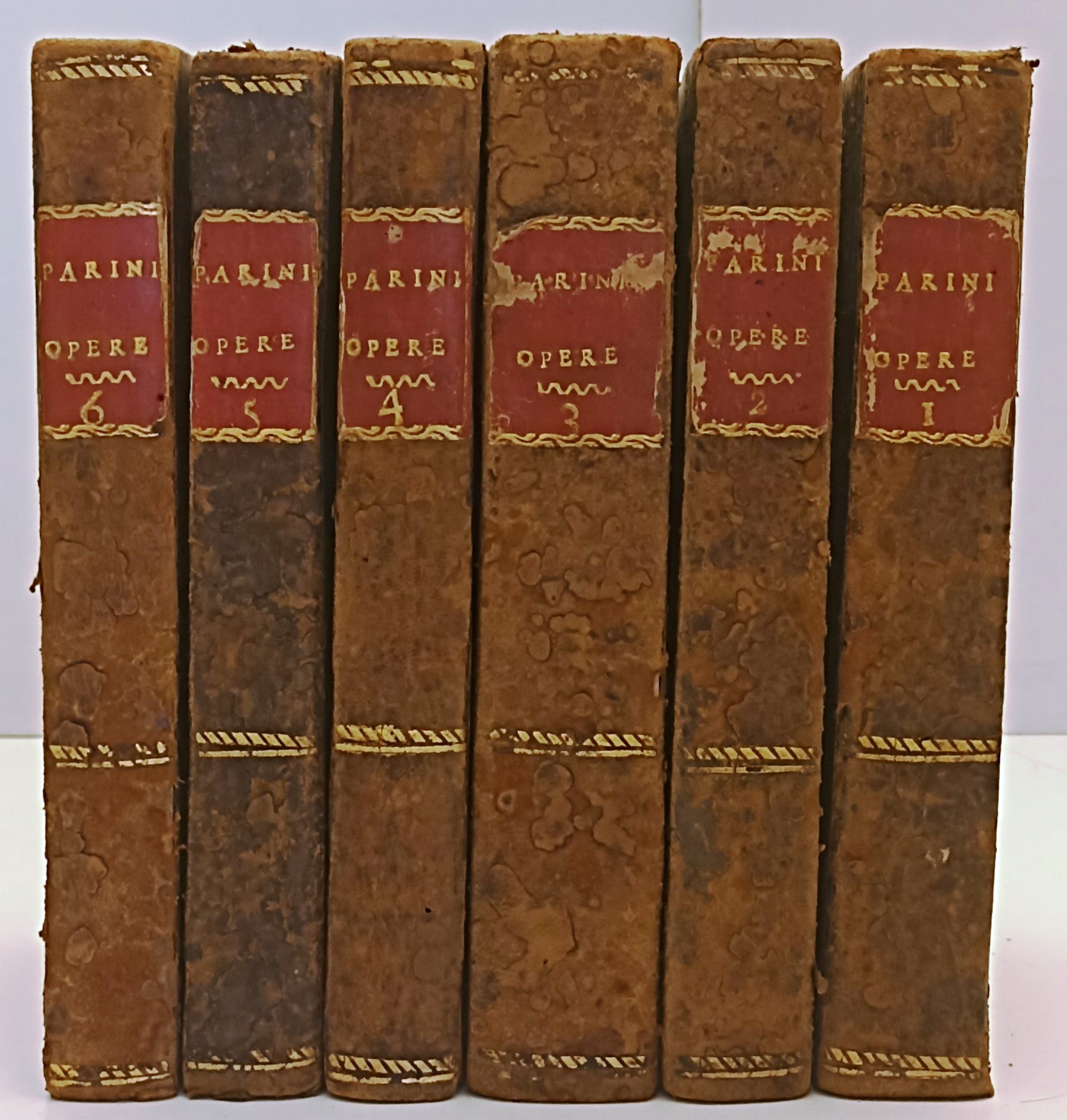LH- OPERE 6 VOLUMI - GIUSEPPE PARINI Francesco Reina - 1081 - 1804 - C - XFS33