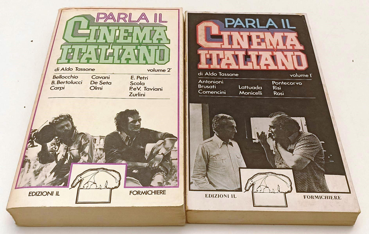 LW- PARLA IL CINEMA ITALIANO 2 VOLUMI- ALDO TASSONE- IL FORMICHIERE- 1980- B-XFS