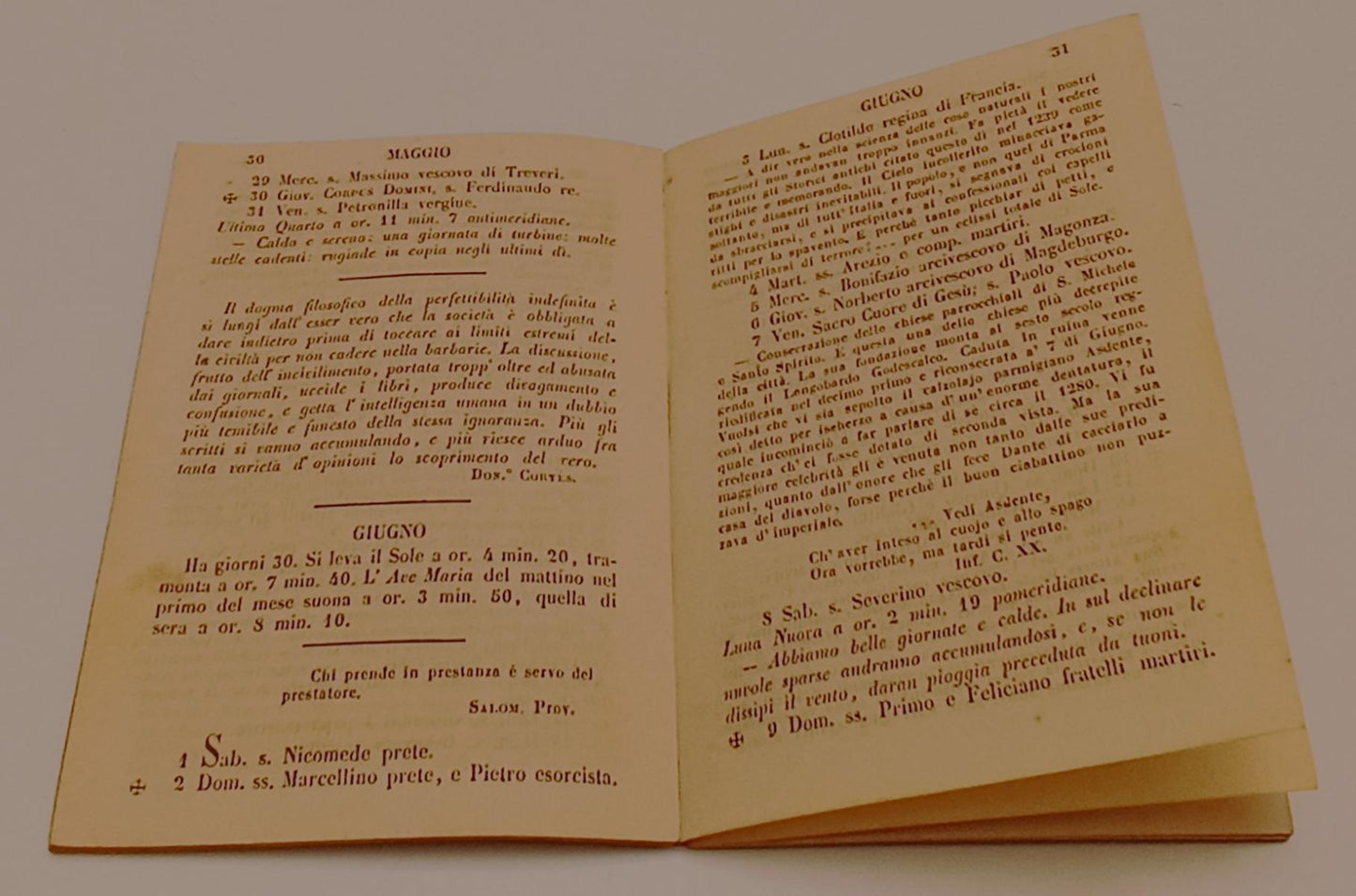 LH- IL PARMIGIANO GIORNALE PER L'ANNO 1861- PARMA presso F. CARMIGNANI- S- XFS74