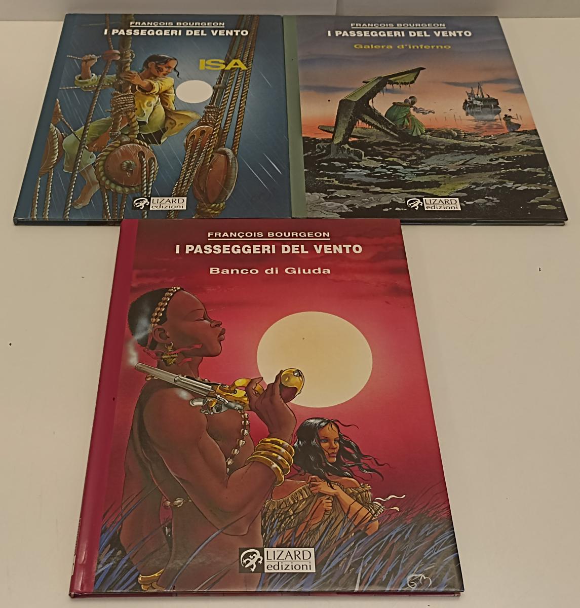 FV- I PASSEGGERI DEL VENTO VOLUMI 1/5 - FRANCOIS BOURGEON - LIZARD -- CS - C24