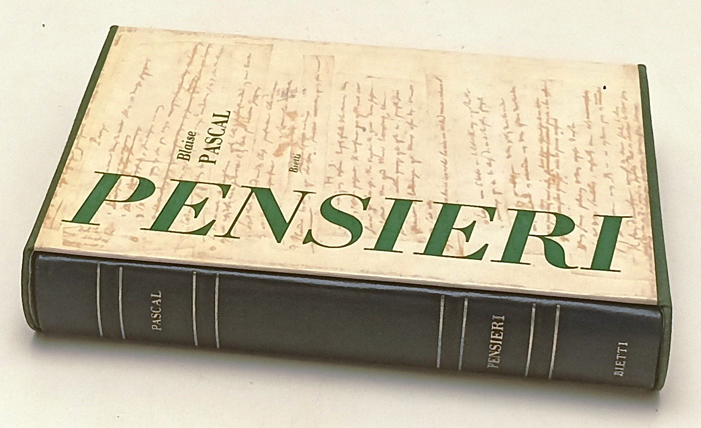 LS- PENSIERI CON COFANETTO - BLAISE PASCAL - BIETTI -- 1a ED. - 1965 - C- ZFS164