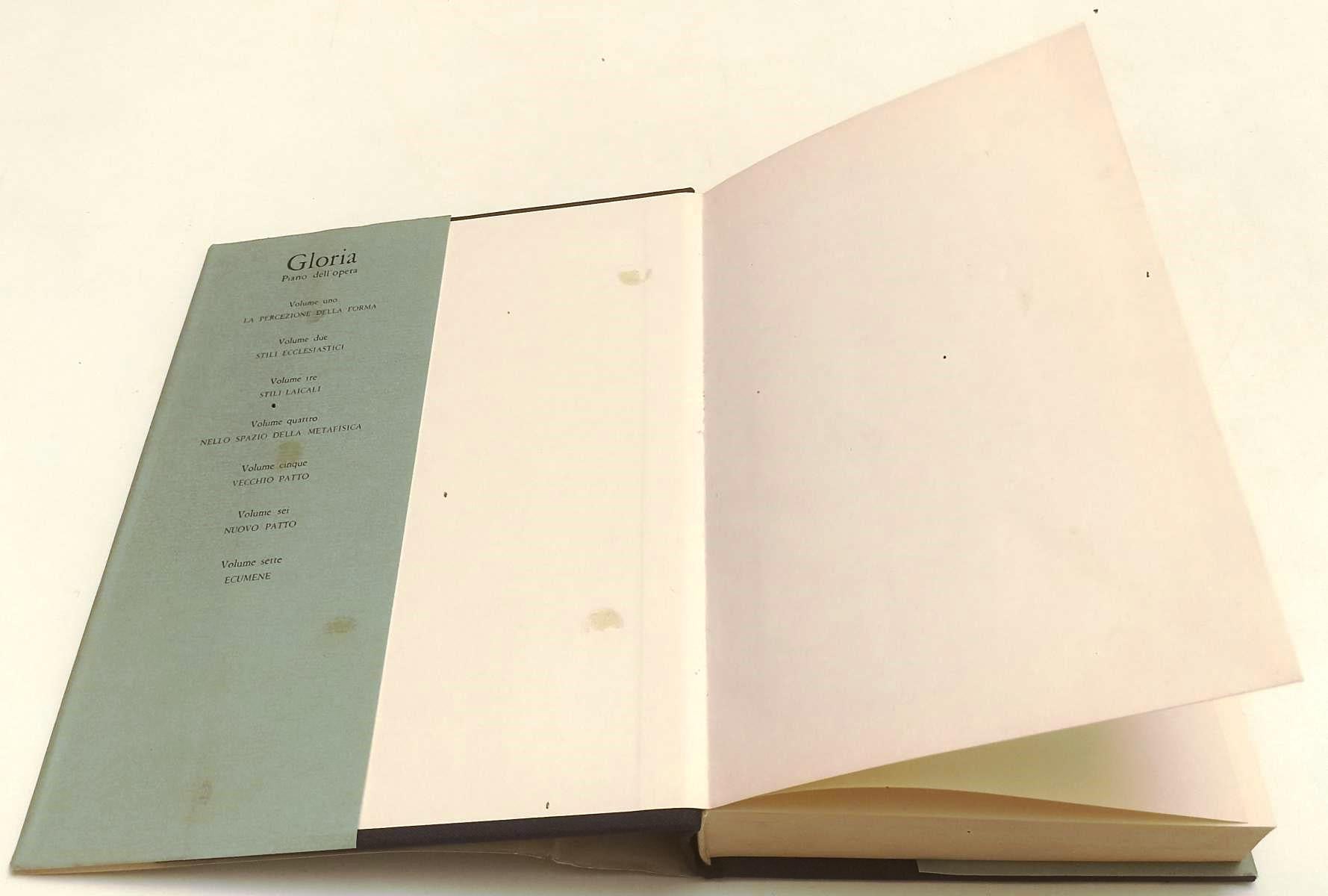 LS- LA PERCEZIONE DELLA FORMA GLORIA- VON BALTHASAR- JACA BOOK- 1975- CS- YFS413