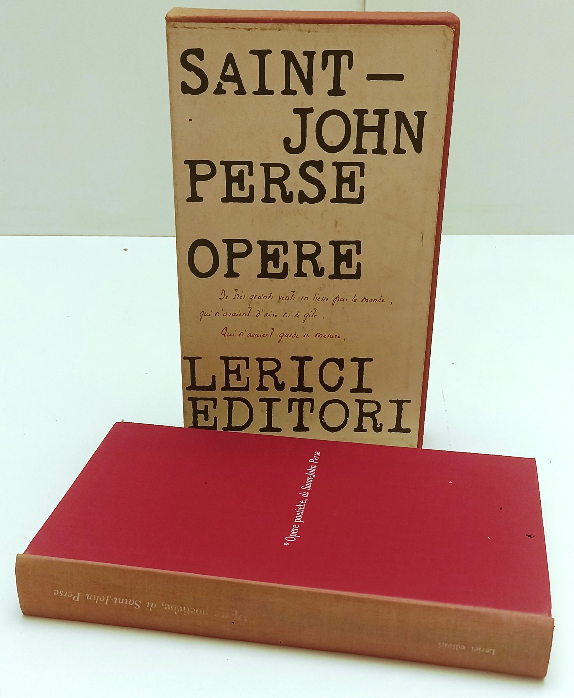 LN- OPERE POETICHE COFANETTO - SAINT-JOHN PERSE - LERICI --- 1960 - C - YFS492