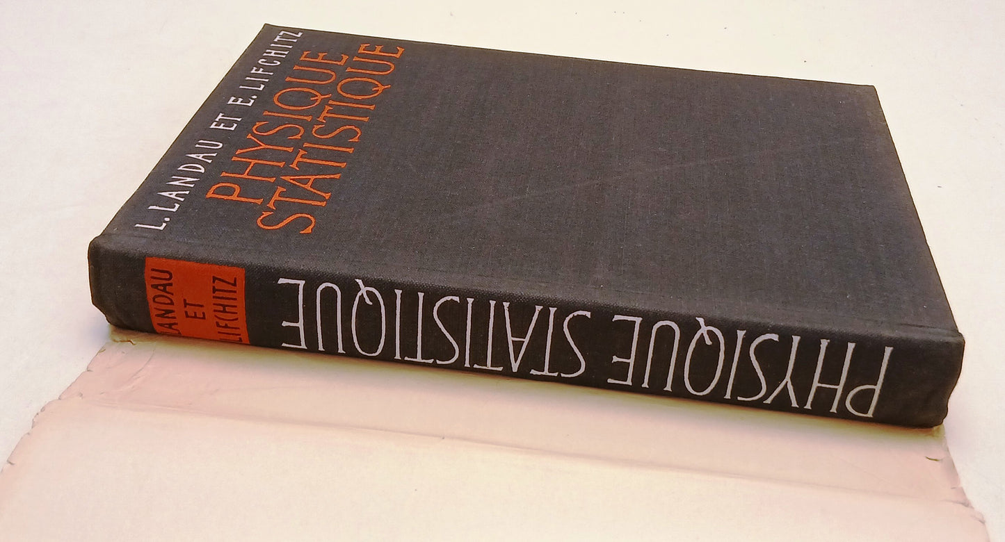 LZ- PHYSIQUE STATISTIQUE- LANDAU ET LIFCHITZ- MOSCOU- THEORIQUE- 1967- CS- ZFS63