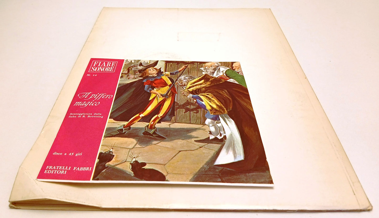 LB- FIABE SONORE N.14 IL PIFFERO MAGICO + disco 45 giri - FABBRI - RVSa747