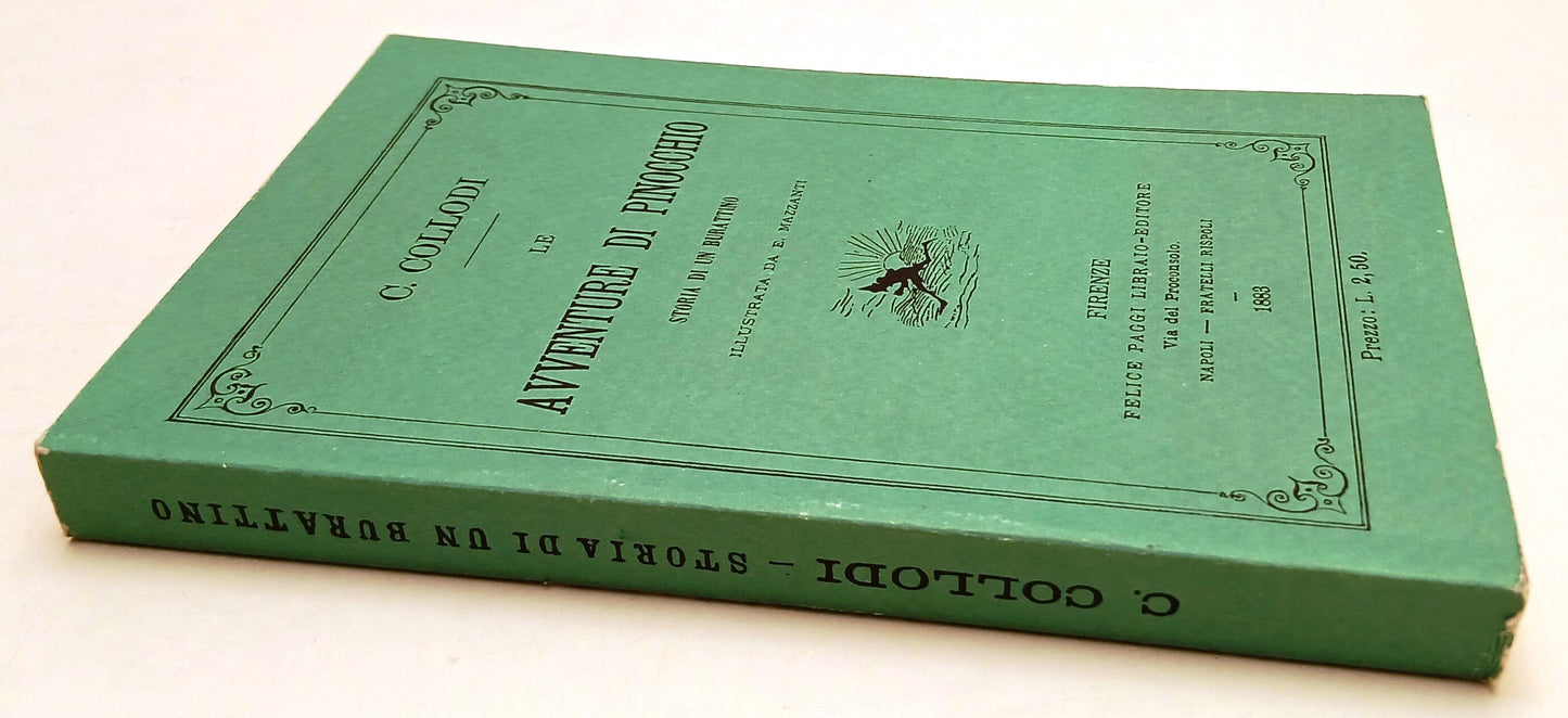 LB- LA AVVENTURE DI PINOCCHIO ANASTATICA 1883 - COLLODI - PAGGI- 2002- B- XFS135