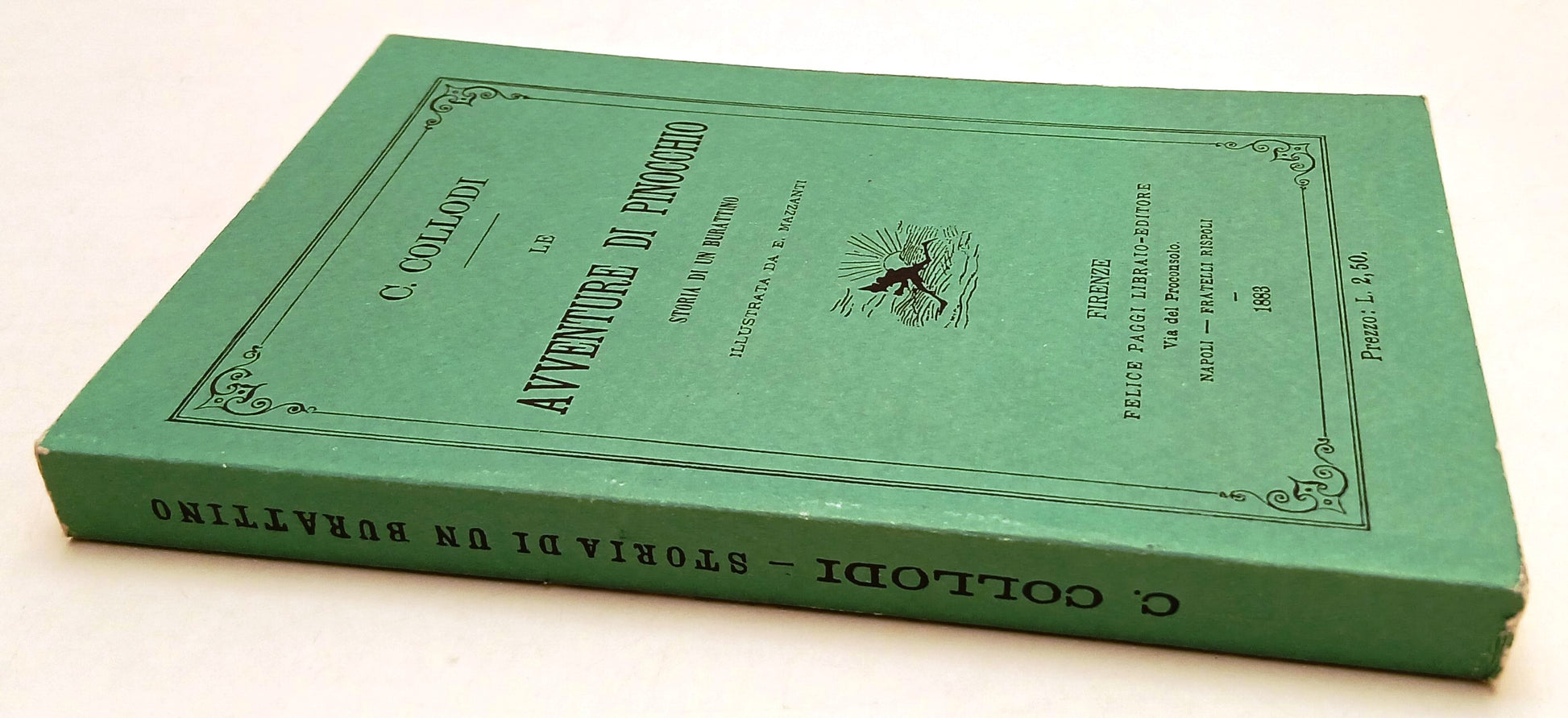 LB- LA AVVENTURE DI PINOCCHIO ANASTATICA 1883 - COLLODI - PAGGI- 2002- B- XFS135