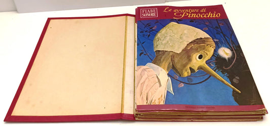 LB-  FIABE SONORE PINOCCHIO 21 VOLUMI + DISCHI 45 GIRI + COPERTINE - FABBRI- RGZ