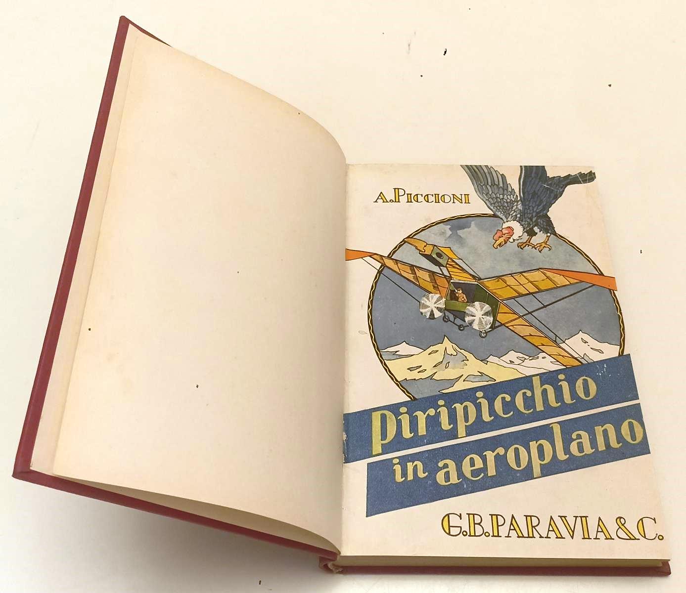 LB- PIRIPICCHIO IN AEROPLANO NOVELLINE TOSCANE- PICCIONI- PARAVIA- 1931-C-XFS152