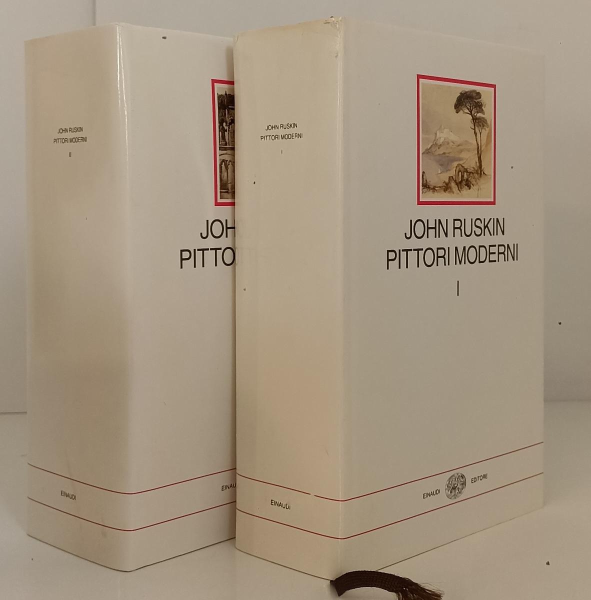 LT- PITTORI MODERNI COFANETTO 2 VOLUMI- JOHN RUSKIN- EINAUDI- MILLENNI- 1998-XFS