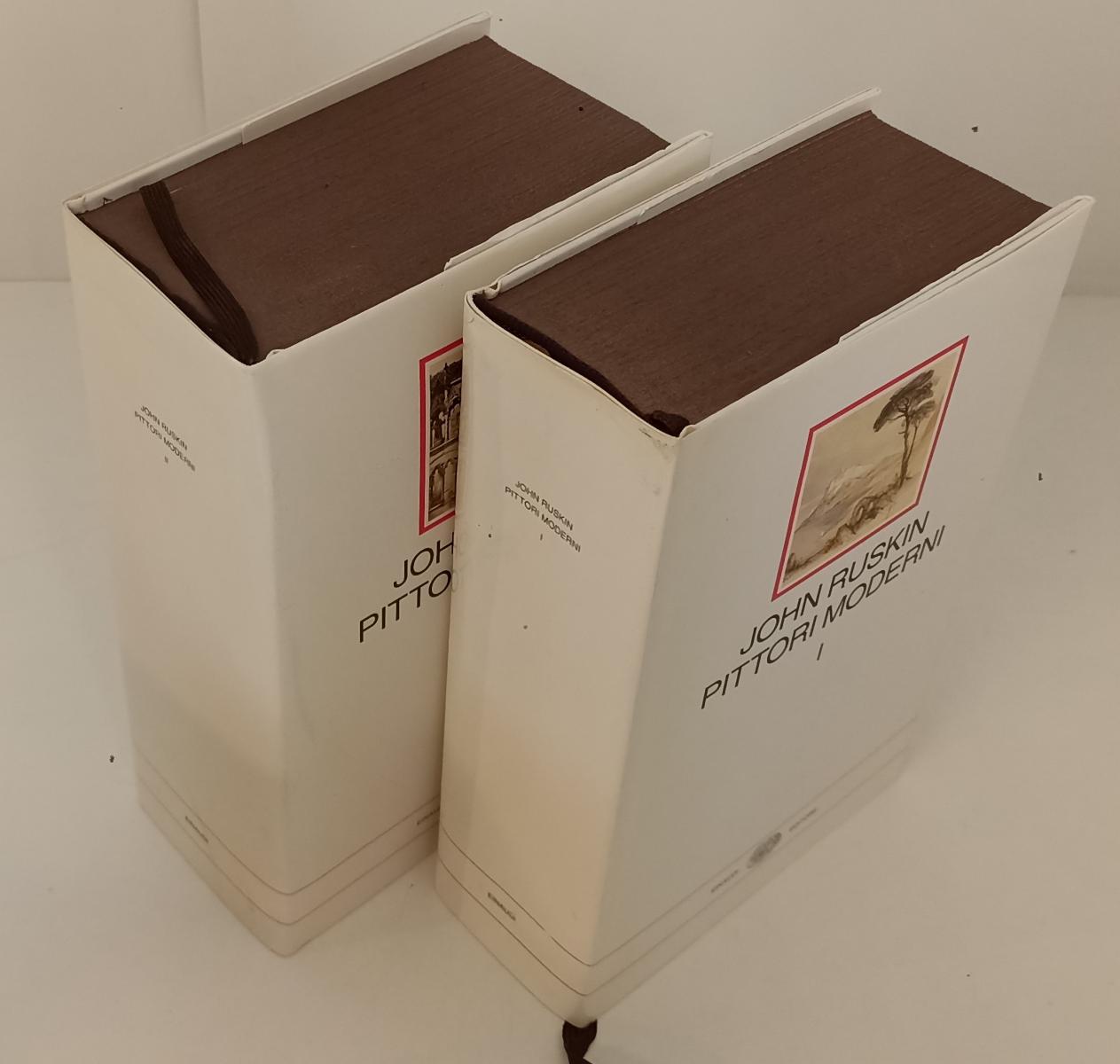 LT- PITTORI MODERNI COFANETTO 2 VOLUMI- JOHN RUSKIN- EINAUDI- MILLENNI- 1998-XFS