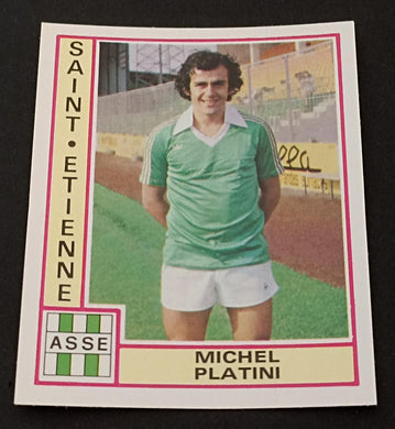 SOCCER CARD - PANINI - FOOTBALL 80 FRANCE - MICHEL PLATINI RARE #283 - M