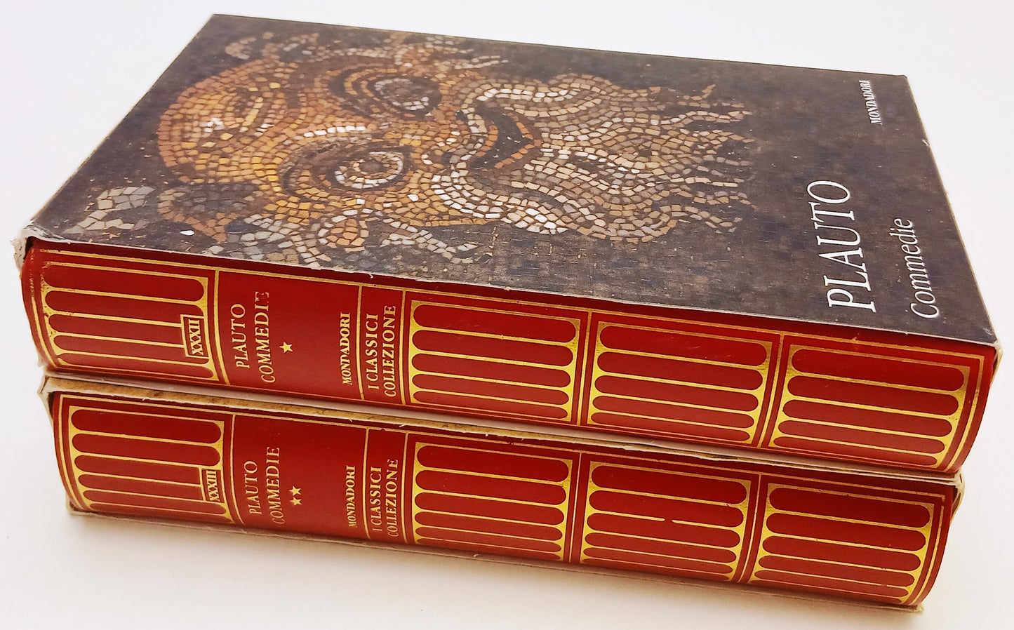 LN- COMMEDIE 2 VOLUMI - PLAUTO - MONDADORI TV SEC- CLASSICI GRECI LATINI- C- XFS