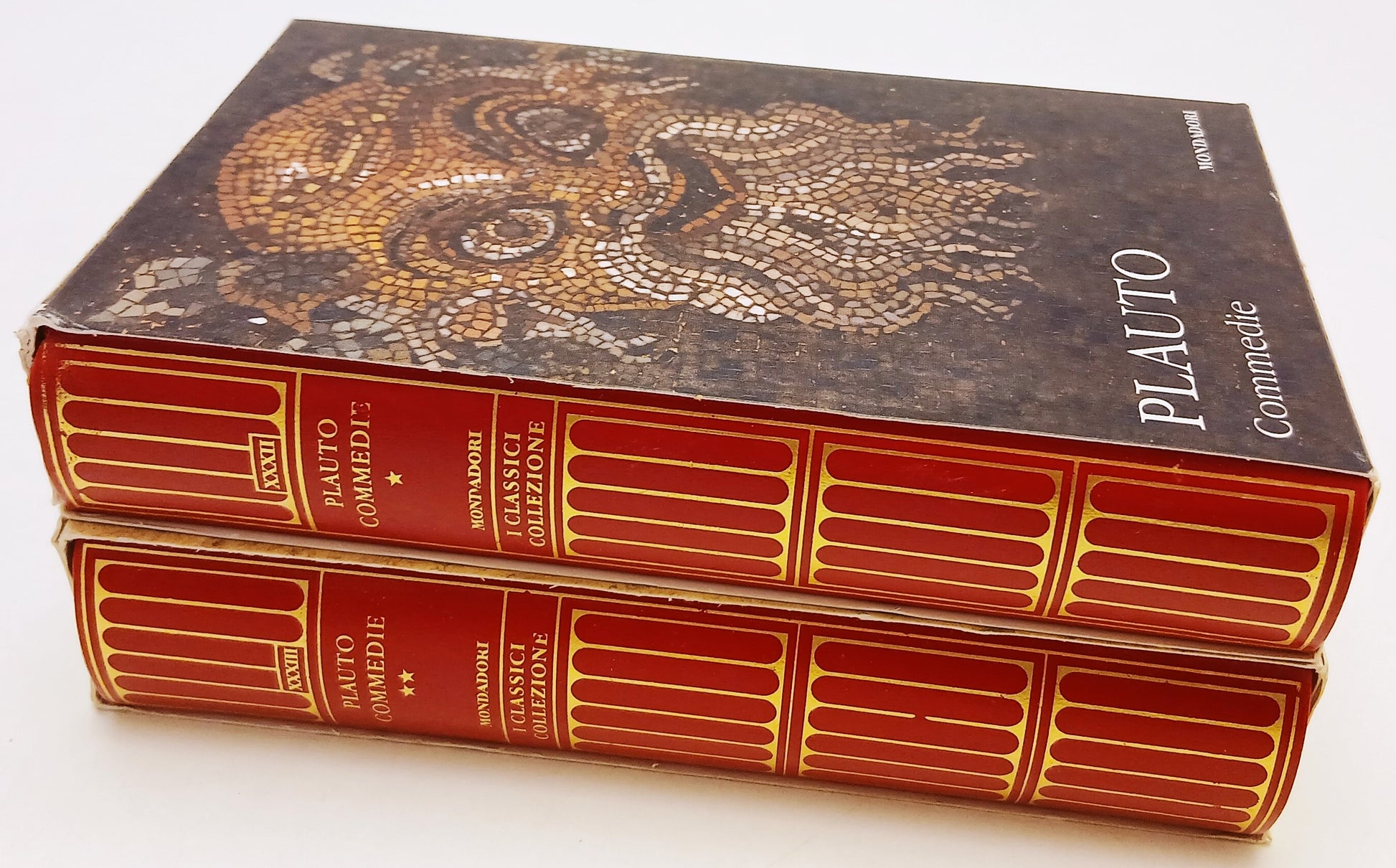LN- COMMEDIE 2 VOLUMI - PLAUTO - MONDADORI TV SEC- CLASSICI GRECI LATINI- C- XFS