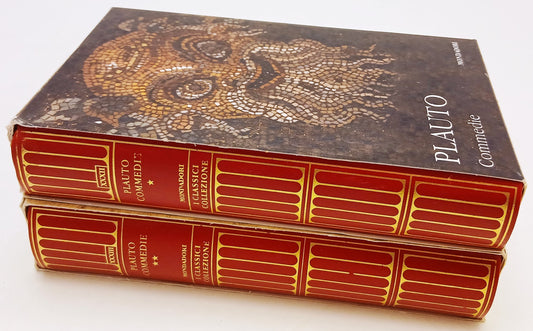 LN- COMMEDIE 2 VOLUMI - PLAUTO - MONDADORI TV SEC- CLASSICI GRECI LATINI- C- XFS