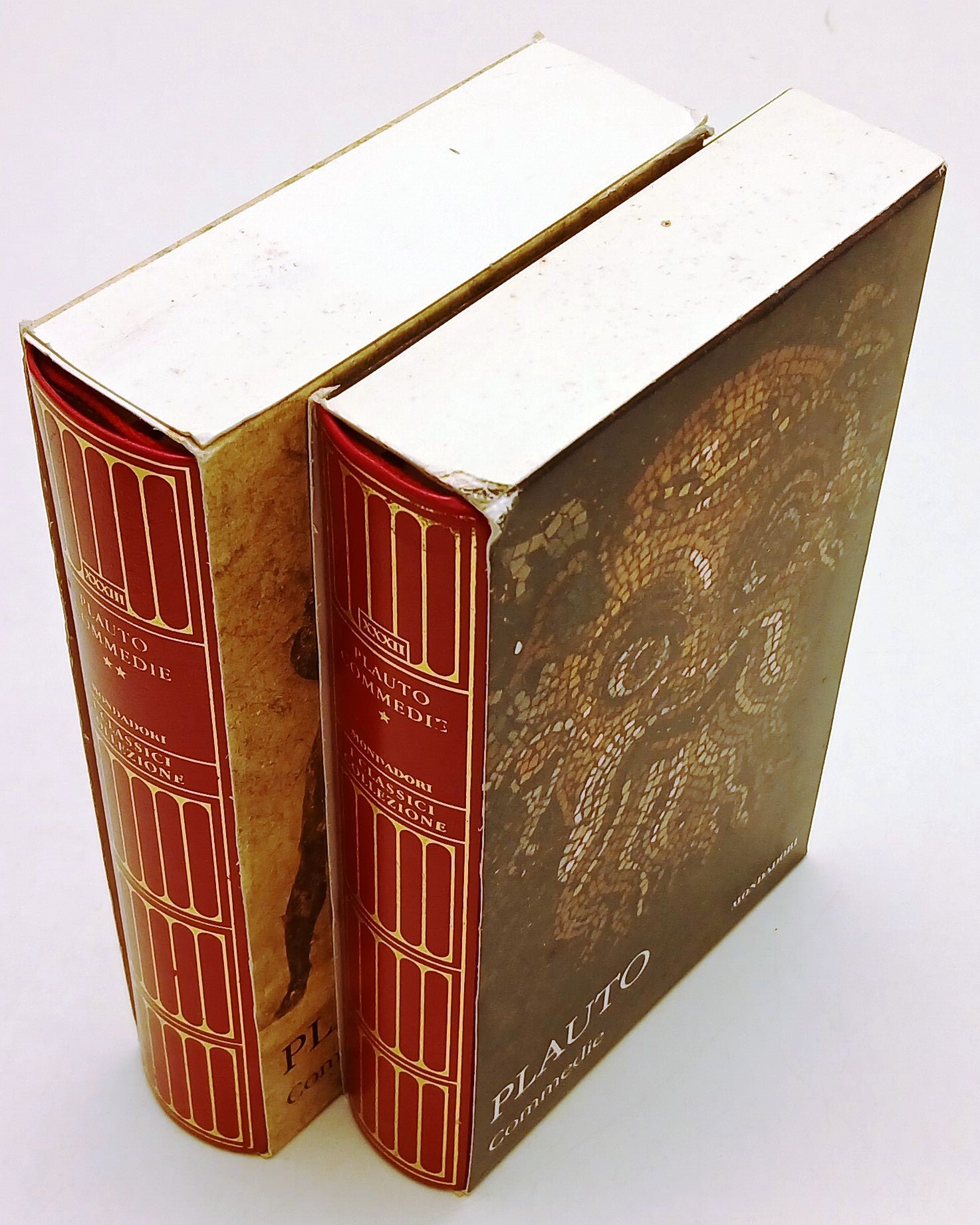 LN- COMMEDIE 2 VOLUMI - PLAUTO - MONDADORI TV SEC- CLASSICI GRECI LATINI- C- XFS