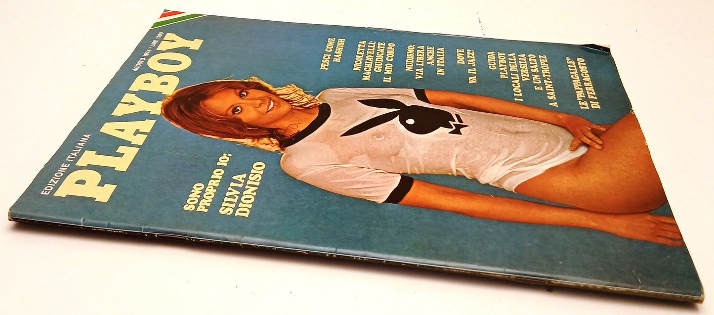 LR- PLAYBOY AGOSTO 1974 SILVIA DIONISIO COMPLETO DI POSTERINO - RVSa633