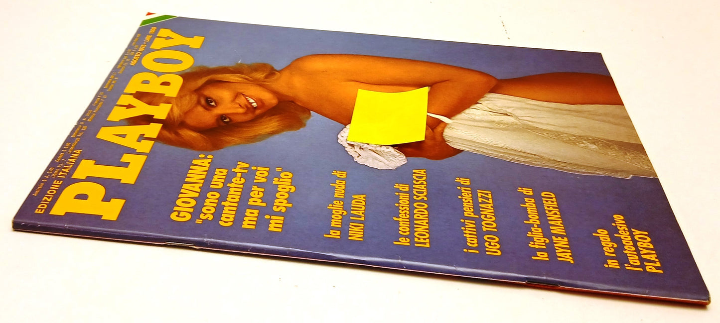 LR- PLAYBOY AGOSTO 1976 GIOVANNA COMPLETO DI POSTERINO - RVSa611