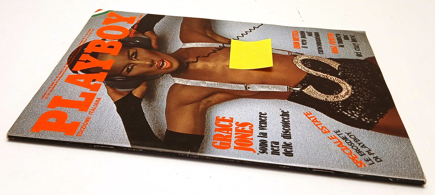LR- PLAYBOY AGOSTO 1978 GRACE JONES COMPLETO DI POSTERINO - RVSa651