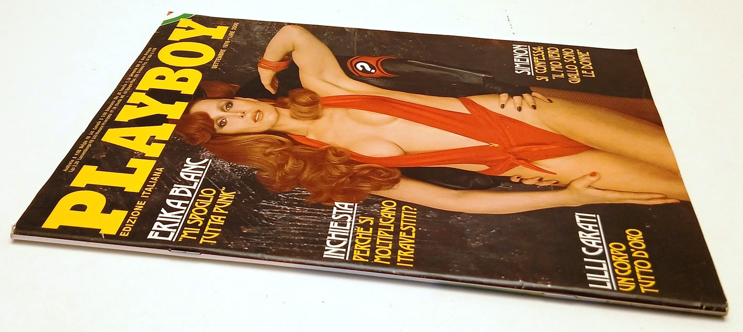 LR- PLAYBOY SETTEMBRE 1978 ERIKA BLANC COMPLETO DI POSTERINO - RVSa652