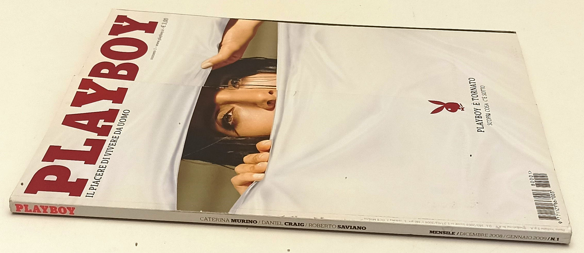 LR- PLAYBOY N.1 DICEMBRE 2008/GENNAIO 2009 MURINO CRAIG con POSTERINO - RVSa578