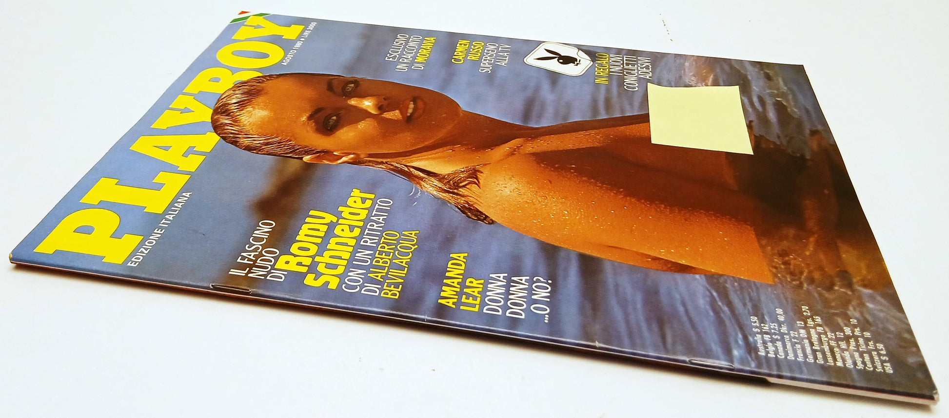 LR- PLAYBOY AGOSTO 1980 ROMY SCHNEIDER COMPLETO DI POSTERINO - RVSa685