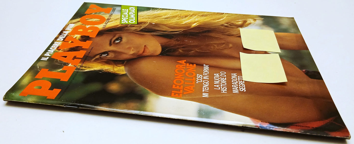 LR- PLAYBOY AGOSTO 1984 ELEONORA VALLONE COMPLETO DI POSTERINO - RVSa726