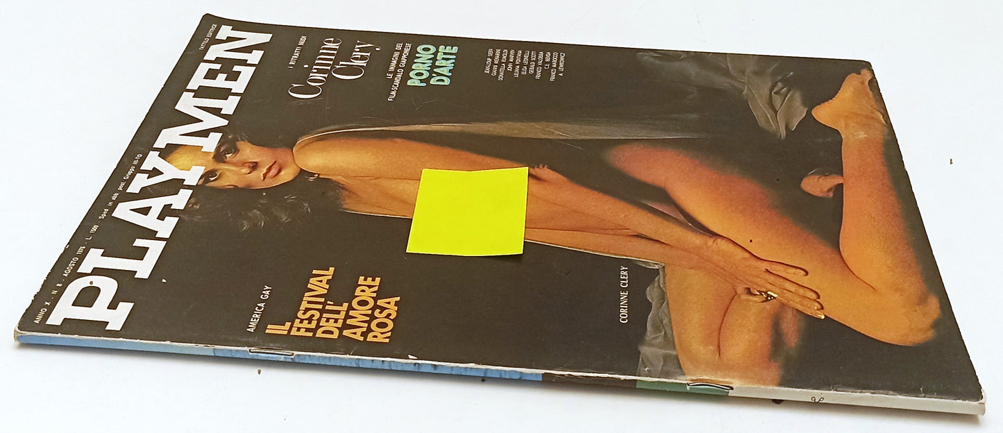 LX- PLAYMEN N.8 AGOSTO 1976 CORINNE CLERY completo di POSTERINO - RVSa584