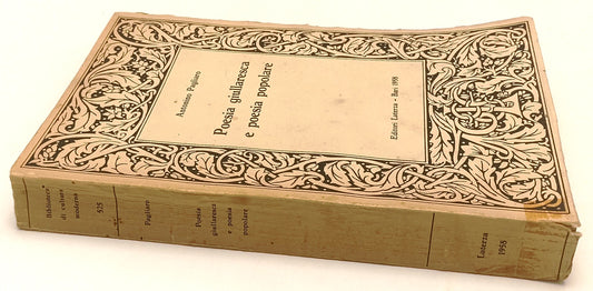 LN- POESIA GIULLARESCA E POESIA POPOLARE - PAGLIARO - LATERZA--- 1958- B- XFS131