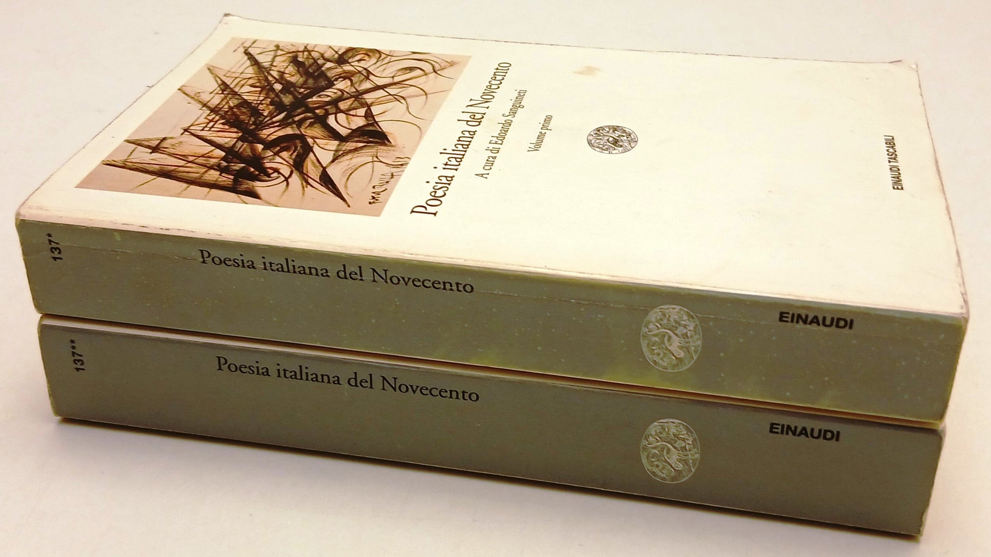LN-  POESIA ITALIANA DEL NOVECENTO 2 VOLUMI -- EINAUDI- TASCABILI-- 1997- B- XFS