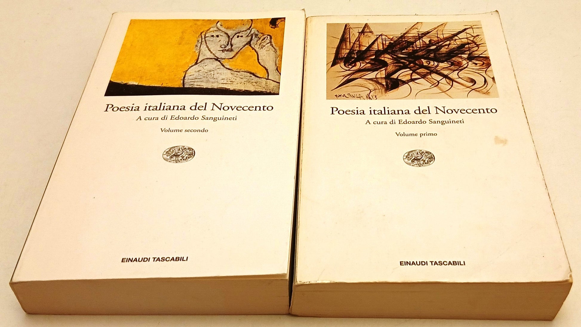 LN-  POESIA ITALIANA DEL NOVECENTO 2 VOLUMI -- EINAUDI- TASCABILI-- 1997- B- XFS