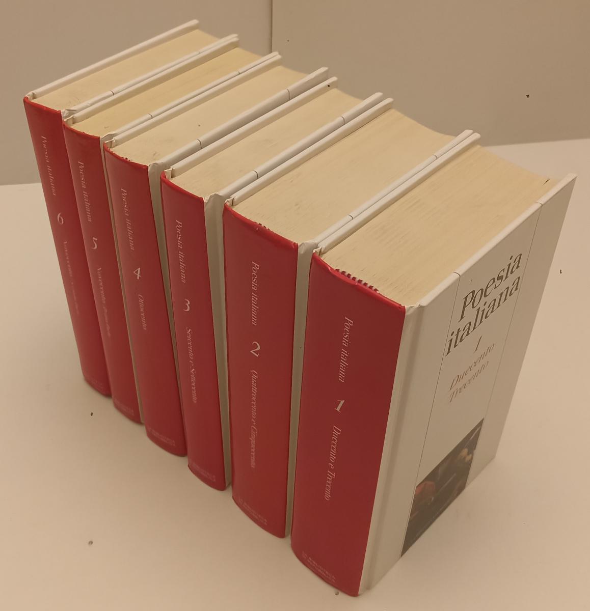 LN- POESIA ITALIANA VOLUMI 1/6 COMPLETA - BIBLIOTECA REPUBBLICA- 2004- C- BLCP23