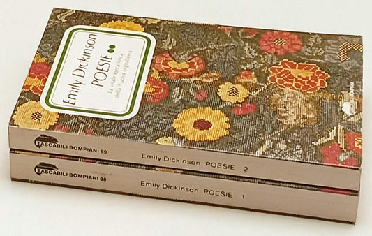 POESIE 2 VOLUMI- EMILY DICKINSON- BOMPIANI- TASCABILI- 1a ED.- 1978-B-YFS671