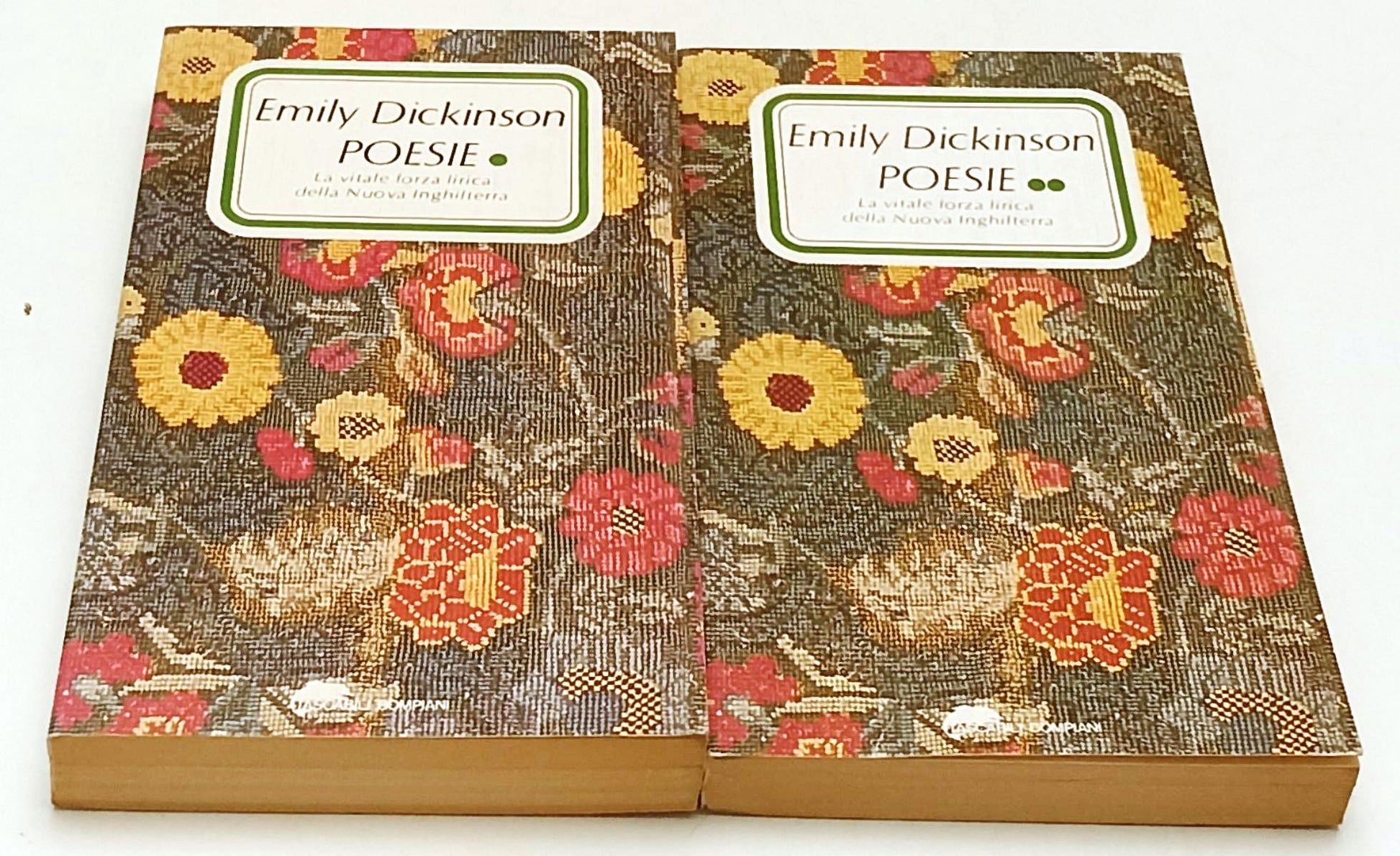 LN- POESIE 2 VOLUMI- EMILY DICKINSON- BOMPIANI- TASCABILI- 1a ED.- 1978-B-YFS671