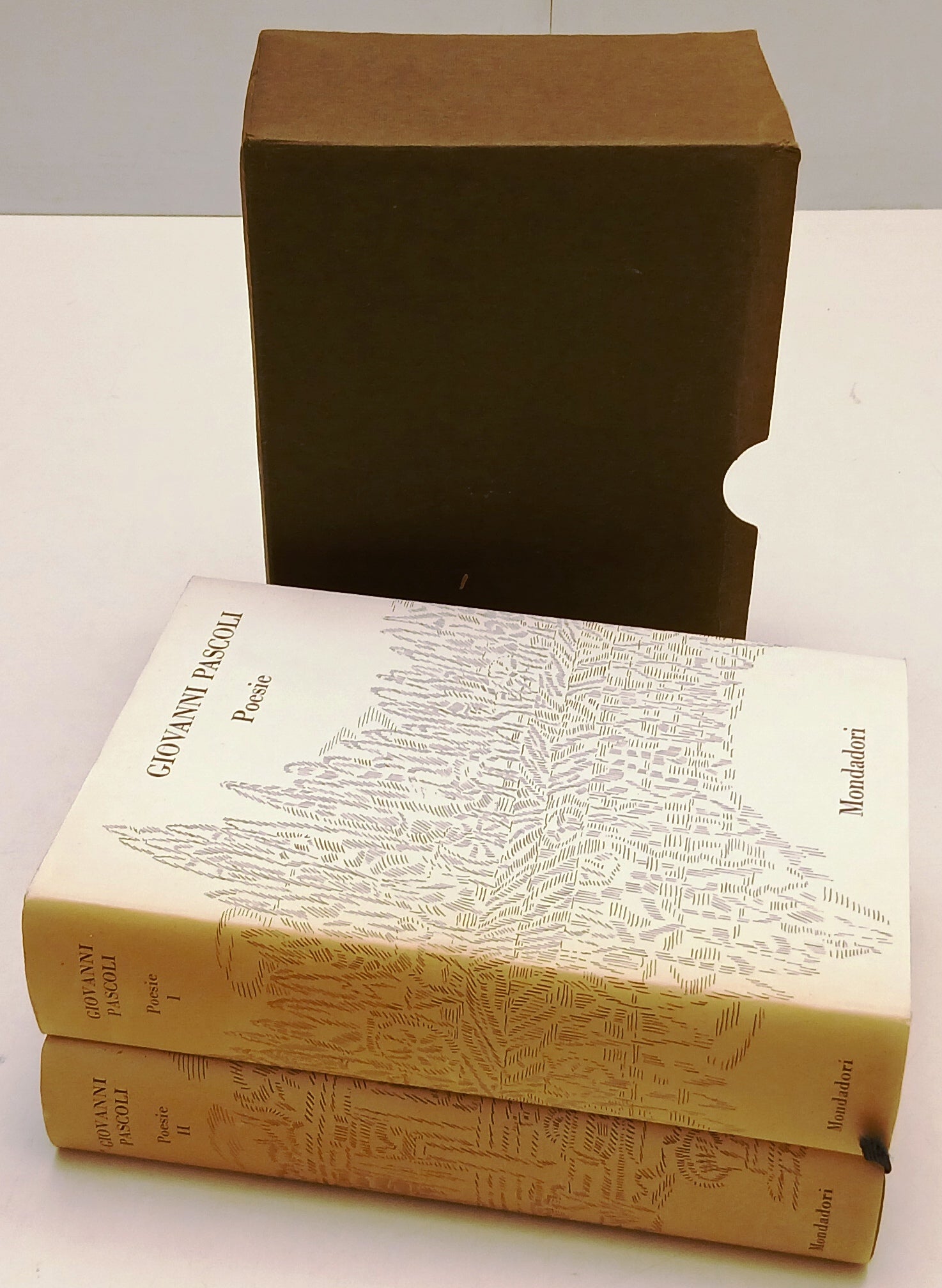 LN- POESIE 2 VOLUMI- GIOVANNI PASCOLI- MONDADORI- CLASSICI CONTEMPORANEI- CS-XFS