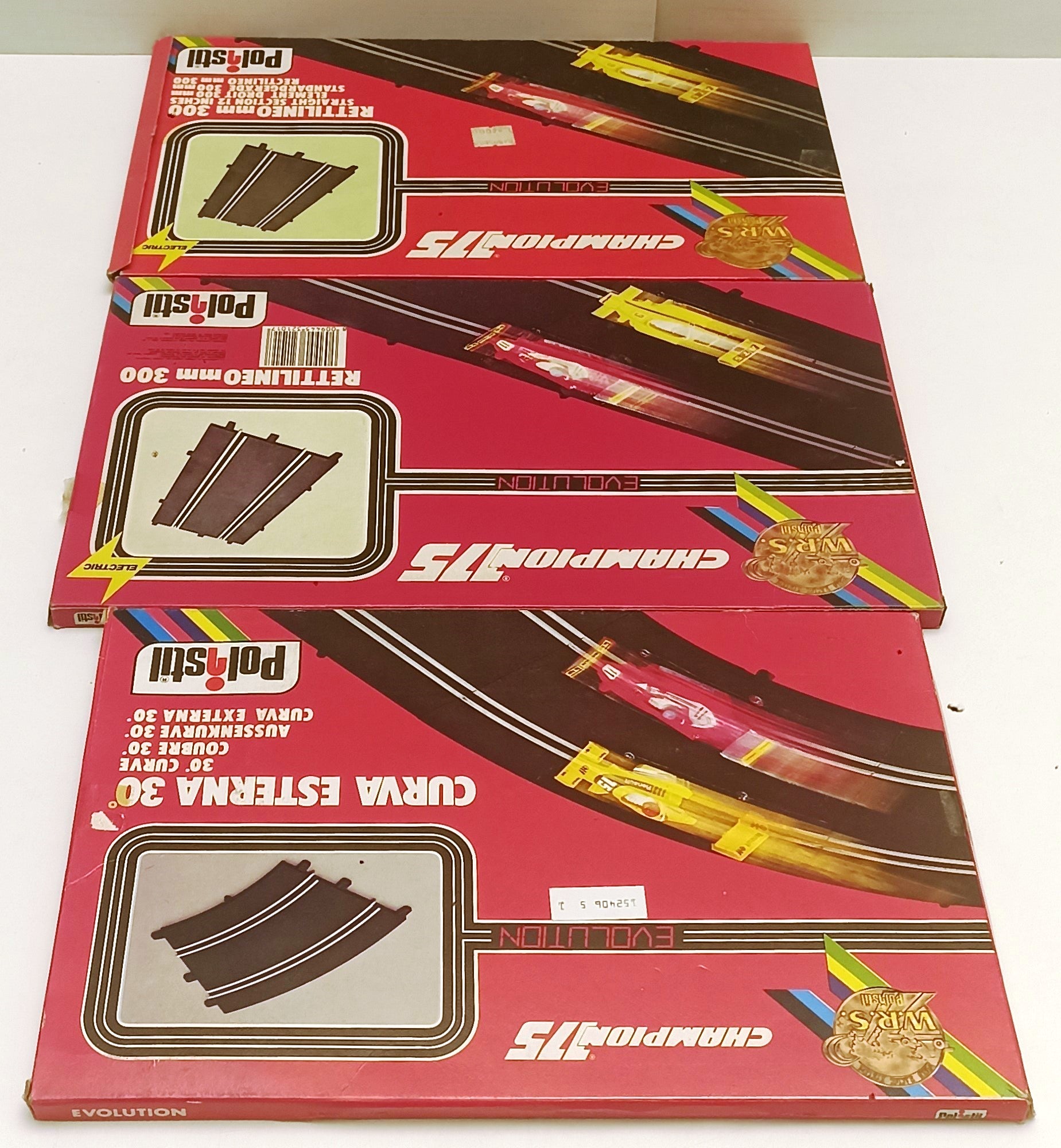 GG- POLISTIL CHAMPION 175 EVOLUTION 3 SCATOLE RETTILINEO + CURVA ESTERNA- YFS698