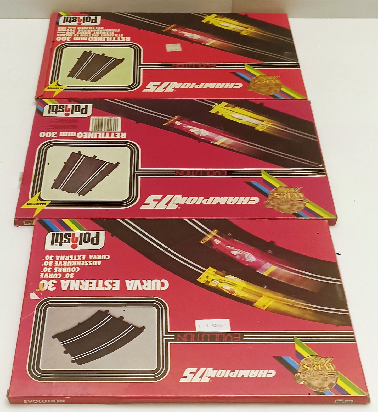 GG- POLISTIL CHAMPION 175 EVOLUTION 3 SCATOLE RETTILINEO + CURVA ESTERNA- YFS698