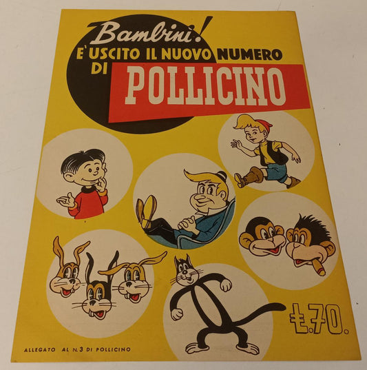 GF- POSTERINO BAMBINI E' USCITO IL NUOVO NUMERO DI POLLICINO allegato 3- RVSa143