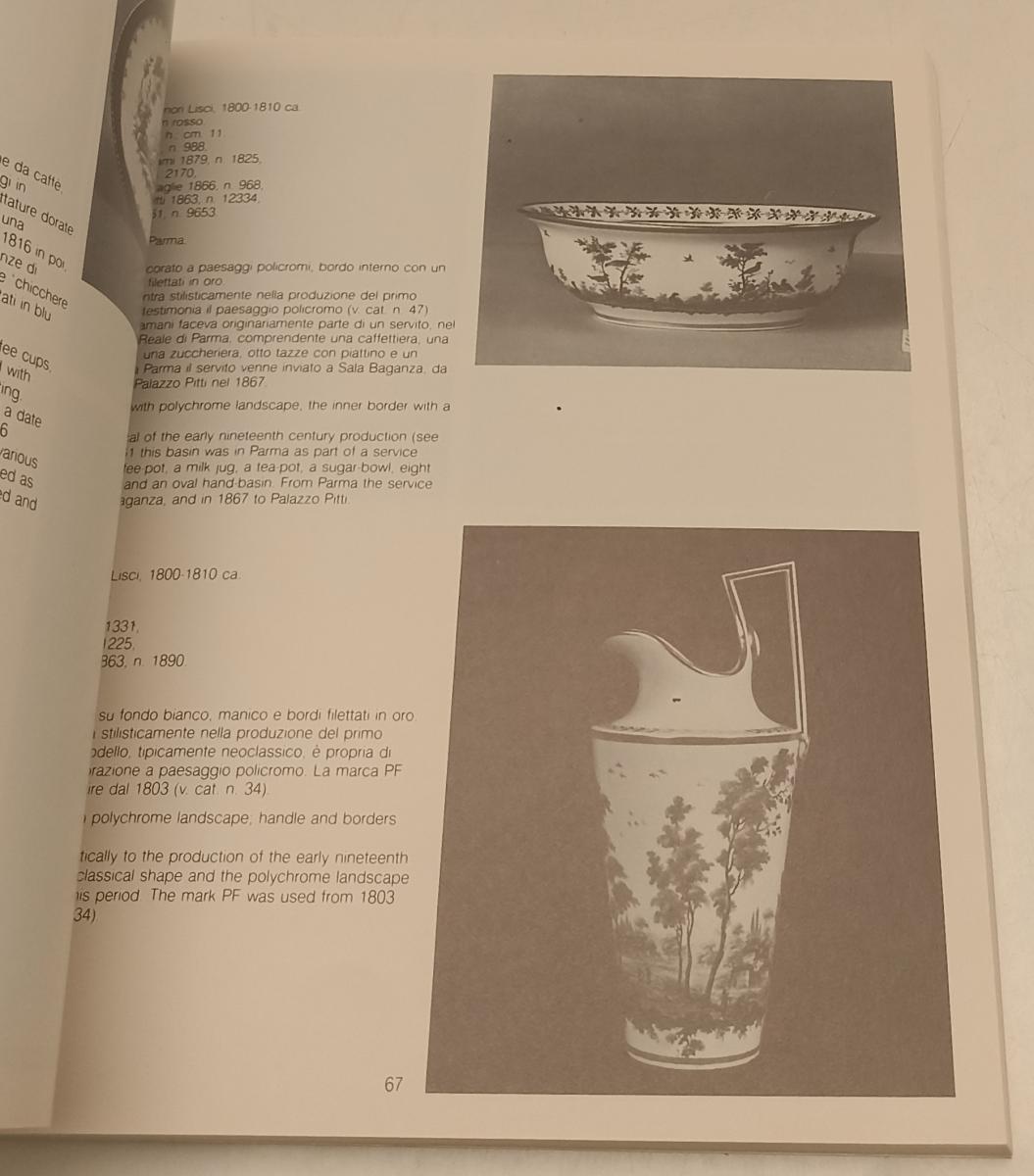 LT- LE PORCELLANE ITALIANE A PALAZZO PITTI CATALOGO - CENTRO Di - 1986 - YFS979